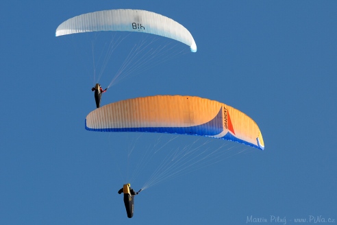 Paragliding na Rané u Loun
