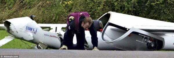 Swift S-1 G-IZII - Crash